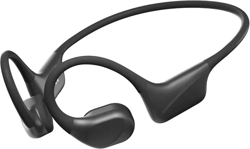 PSIER Auriculares de conducción ósea con doble controlador, IPX8 impermeables para natación, conducción de aire, auriculares abiertos, modo MP3,