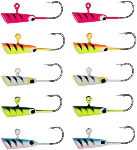 Señuelos de pesca en hielo Señuelos de pesca de cebo de pesca Señuelos de metal de invierno 1.10"/0.07"-10pcs