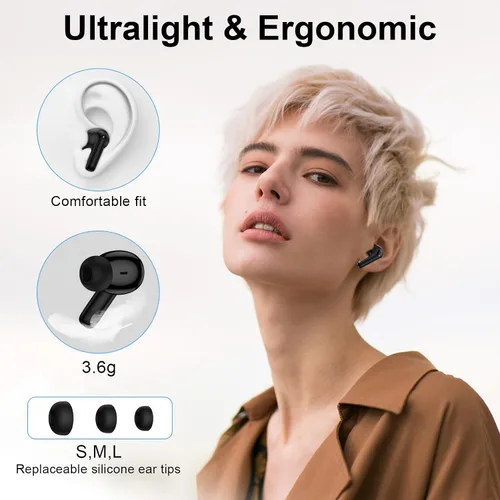 Miniatura 7 de Auriculares inalámbricos Samsung Bluetooth para Samsung Galaxy A17 A16 A15 A37 S26 S25 Ultra S24 S23 S22 S21 60H Bluetooth 5.3 Cancelación de ruido