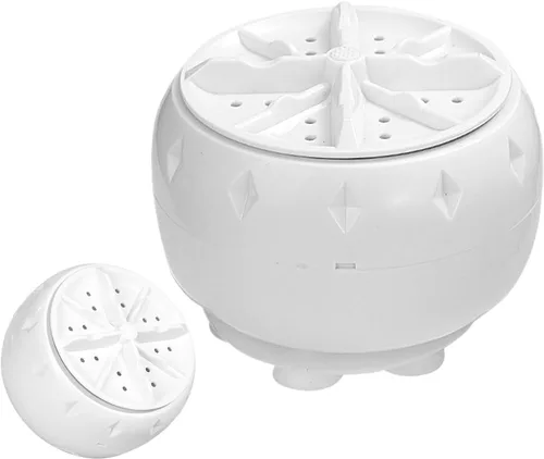 Miniatura 6 de Lavadora ultrasónica portátil – Lavadora compacta de bajo ruido enchufable, turbina automática portátil pequeña lavadora Lavadora pequeña