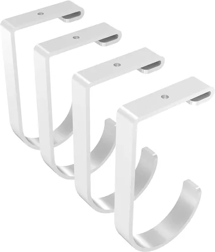 Miniatura 8 de FLEXIMOUNTS Paquete de 4 Ganchos Planos de Almacenamiento Adicionales Accesorio para Estante de Techo de Garaje y Estantería de Pared, Capacidad