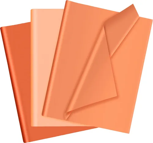 30 hojas de papel de seda naranja para embalaje, bolsas de regalo, decoración, papel de regalo a granel para bodas, cumpleaños, proyectos DIY,