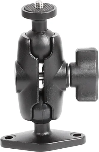 xik Soporte de montaje para cámara: base rómbica de bola de 1 pulgada, rosca de 1/4 "-20 - Compatible con cámara de seguridad Logitech, DSLR, CCTV,