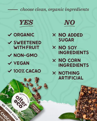 Miniatura 4 de Alter Eco Granola de Chocolate Oscuro, Desayuno y Snack Saludable y Orgánico, Endulzado Naturalmente con Fruta, Vegano, Sin Azúcares ni Aditivos