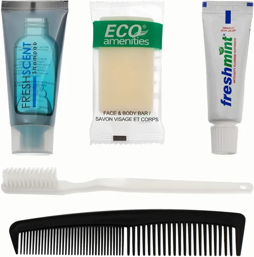 Miniatura 15 de Moda West 24 kits – Caja a granel de artículos de tocador de lujo al por mayor de artículos de tocador esenciales para hombres, mujeres, viajes