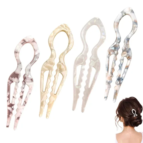 Miniatura 8 de 4 horquillas de pelo francés Prestige para mujer (juego A)