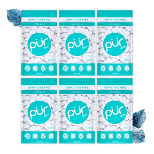 Miniatura 32 de PUR Gum Chicle sin Aspartamo 100% Xilitol Chicle con sabor natural a canela, 55 piezas (paquete de 1)