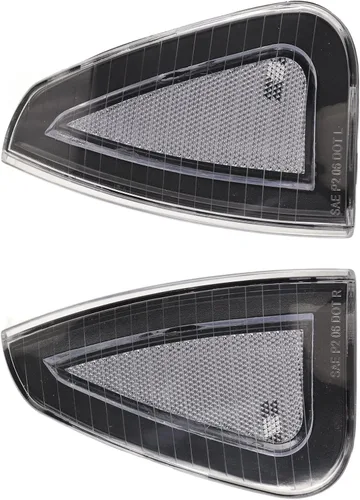 Miniatura 3 de Fydun 2 piezas de luz de giro delantero Asamblea cubierta de lámpara de marcador lateral 4806218AD para LX 2006‑2010 (blanco)