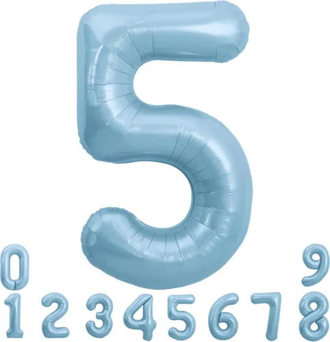 Miniatura 63 de TONIFUL 40 Inch Pastel Blue Number 8 Foil Balloons Large Mylar Foil Digital 8 Balloons for 8th Birthday, Gender Neutral Party, Baby Shower, Oro rosa