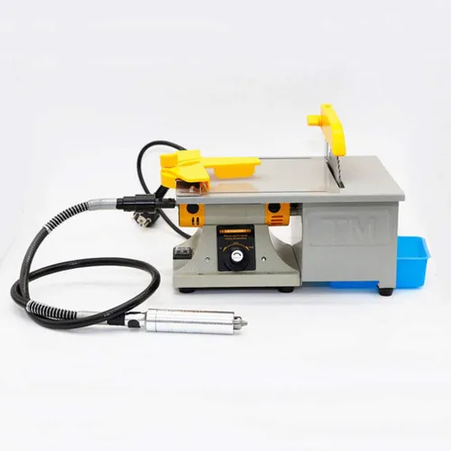 Miniatura 2 de Máquina pulidora de gemas, kit de herramientas de sierra de molienda de joyas, juego de herramientas de 110 V, velocidad ajustable, torno de banca