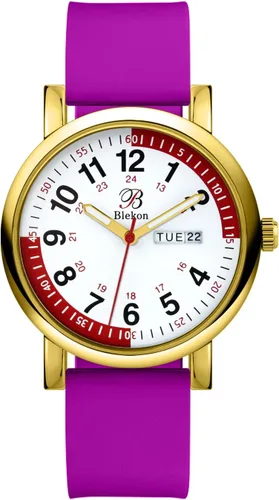 Miniatura 25 de Pulsometer Nurse Watch with Secondhand – Scrub Matching Band Colors for Medical Professionals – Super Easy to Read Dial w/Day and Date Indicator