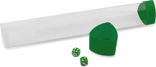 Miniatura 7 de BCW Tubo rojo para tapete de juego con tapa de dados Incluye 2 dados gratis Diseño triple ovalado que evita que rueden Tapa de gran