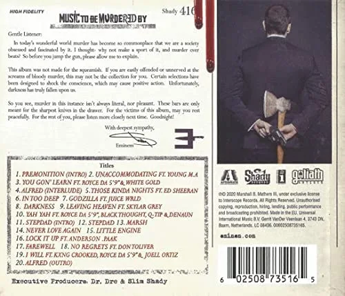 Miniatura 2 de Music To Be Murdered By [CD]