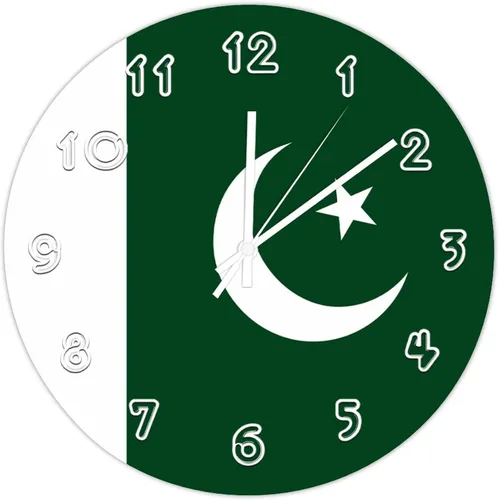 Miniatura 13 de Reloj de pared de República Dominicana – Reloj de pared con bandera de República Dominicana para dormitorio, sala de estar, hogar, oficina, escuela