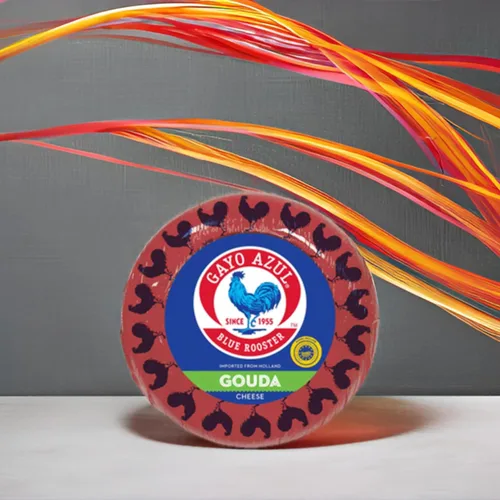 Miniatura 7 de Gayo Azul Rueda de queso Gouda suave – cera roja, 9-10 libras (aproximadamente)