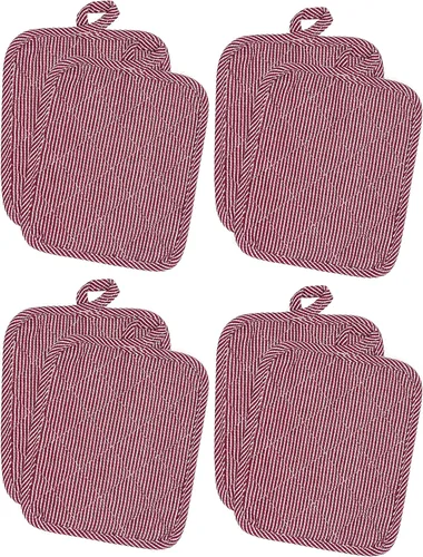 Miniatura 15 de American Linen Soportes para ollas, almohadillas calientes, almohadillas de mesa para cocina y mesa de comedor, antideslizante, resistente al calor