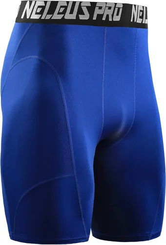Miniatura 6 de NELEUS Paquete de 3 pantalones cortos de compresión para hombre