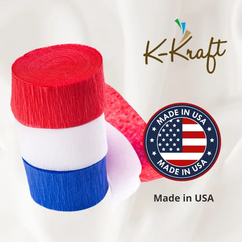 Miniatura 2 de K-Kraft Serpentinas decorativas de papel crepé colgantes hechas en Estados Unidos para cumpleaños, fiestas, vacaciones, escuela, boda, ducha