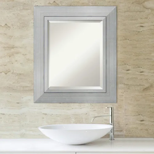 Miniatura 5 de Amanti Art Bathroom Mirror for Over Sink, Vanity Mirror, Wood Frame, Hangs Horizonally and Vertically, Bathroom Wall Decor, Beveled Edge