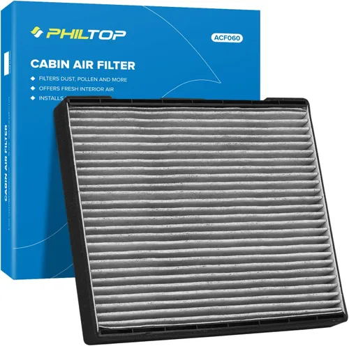 Miniatura 10 de PHILTOP Filtro de aire de cabina HEPA con carbón activado, compatible con Tesla modelo 3 2017-2025, modelo Y 2020-2025, filtro para arriba el olor a