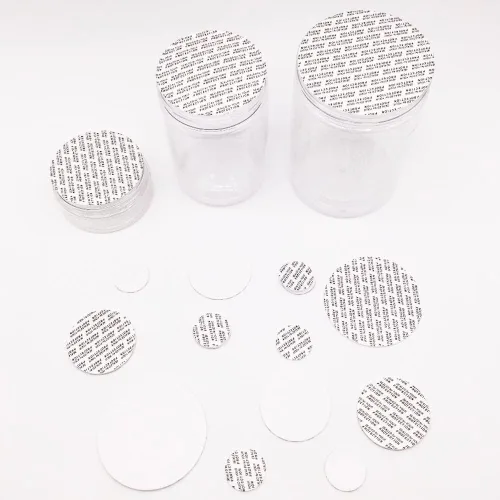 Miniatura 5 de NANSHINE 500 piezas de sellos activados por presión de 0.79 pulgadas (0.787 in), forros de tapas, insertos de sellado de espuma para frascos