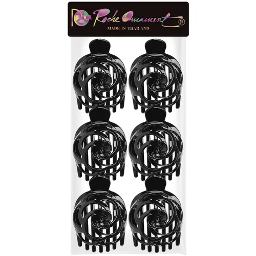 Miniatura 5 de RC ROCHE - 6 piezas para hacer moños para mujer, clip de pinza para el cabello, nido de pájaro, ballerina, soporte redondo francés, red de dona
