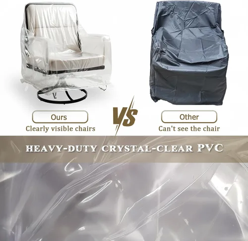 Miniatura 5 de Funda para silla giratoria para exteriores, impermeable, resistente, para muebles