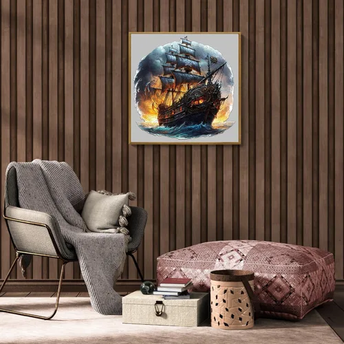 Miniatura 5 de WOODBESTS Rompecabezas de madera para adultos - Barco pirata, rompecabezas de madera de piratas, rompecabezas únicos de madera con animales