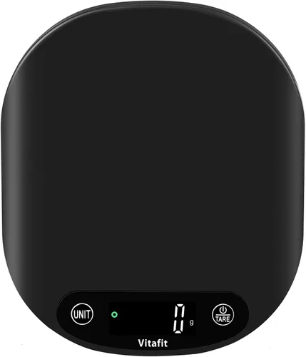Vitafit - Báscula digital para alimentos de 15 kg/33 lb de alta precisión de 0.1 oz/1 g, nuestra propia báscula de cocina de fábrica profesional