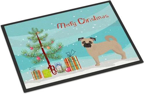 Miniatura 134 de Caroline's Treasures CK3799MAT Akita Shepherd - Tapete de árbol de Navidad de 18 x 27 pulgadas, tapete para puerta delantera, interior y exterior