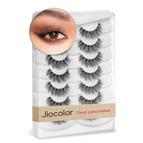 Miniatura 14 de Pestañas cortas de aspecto natural, pestañas postizas sutiles rizadas en C, pestañas postizas de volumen, pestañas de visón de 10mm, paquete