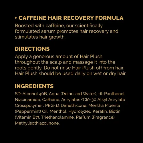 Miniatura 6 de Hair Plush, Serum con cafeína para tratar caída de cabello, crecimiento y engrosamiento