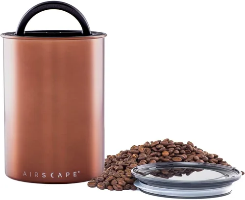 Miniatura 9 de Planetary Design Airscape® - Recipiente de café de acero inoxidable Contenedor de almacenamiento de alimentos Tapa interna patentada de émbolo