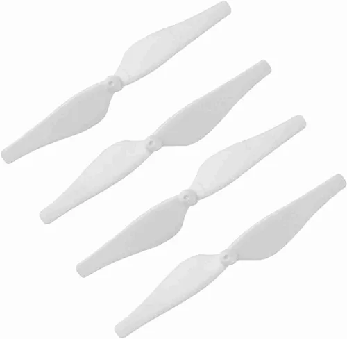 RiToEasysports Juego de 4 pares de cuchillas de hélice, juego de repuesto de hélice de dron ligero de fibra de carbono para DJI Tello (blanco)