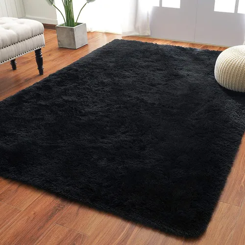 Miniatura 59 de Alfombra de área Softlife para sala de estar, alfombra lanuda mullida y esponjosa de 6 x 9 pies en color azul para dormitorio de niñas y niños, Azul