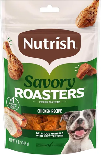 Miniatura 11 de Nutrish Savory Roasters - Golosinas de pollo para perros, relleno para calcetines de perro, bolsa de 30 onzas (Rachael Ray)