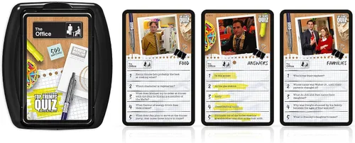 Miniatura 2 de Top Trumps The Office US Quiz Game, 500 preguntas para poner a prueba tu conocimiento y memoria en Dwight, Angela, Kelly, Kevin, Stanley, Phyllis
