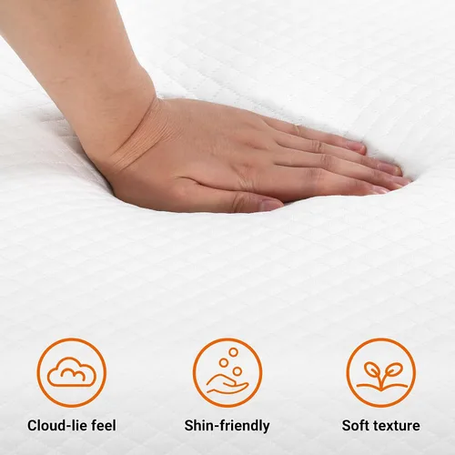 Miniatura 5 de Dkeli Colchón de tamaño individual, colchón de espuma viscoelástica de gel de 5 pulgadas para sueño fresco y alivio de presión, colchón de firmeza
