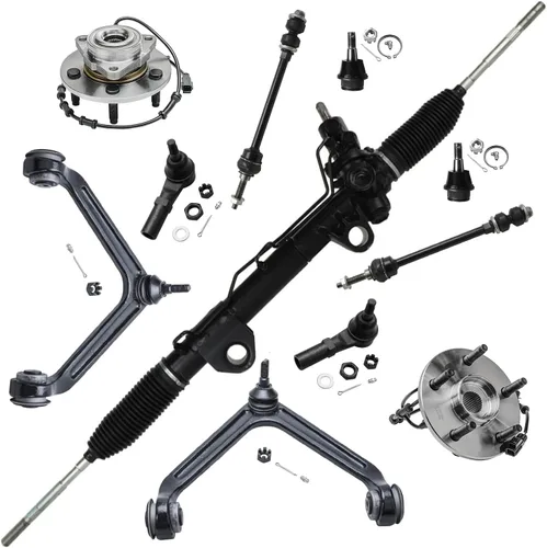 Miniatura 116 de Detroit Axle - Kit de extremo delantero RWD para Chrysler 300 Dodge Challenger Charger Upper Lower Control Arms rótulas de rodamiento de rueda Bujes
