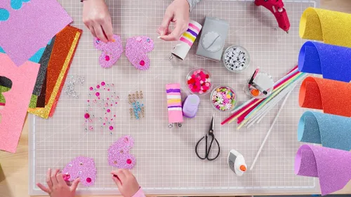 Miniatura 3 de 10 hojas de cartulina con purpurina Mluchee para decoraciones de Año Nuevo, Acción de Gracias, Navidad y otoño, papel autoadhesivo en la parte