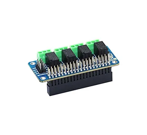 Miniatura 5 de Relé 4 Zero 3V 4 Channel Relay Shield para Raspberry Pi, Relé HAT Expansión Relay Board para Raspberry Pi 4B/3B+/3B/2B/B+/A+/Zero y Zero W Módulo