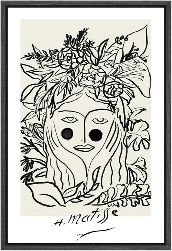 Miniatura 14 de SIGNLEADER Lienzo enmarcado para pared, lienzo de caballo blanco y negro, arte de pared para oficina en casa, 16 x 24 pulgadas, negro