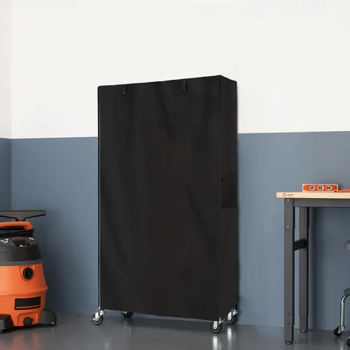 Miniatura 8 de Funda para estantería, impermeable, a prueba de polvo, se adapta a estantes de 36 pulgadas de ancho x 14 pulgadas de profundidad x 54 pulgadas