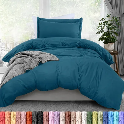 Miniatura 64 de Utopia Bedding Juego de funda de edredón tamaño individual - 2 piezas con cierre de cremallera - 1 funda de edredón 68X90 pulgadas y 1 funda de Beige