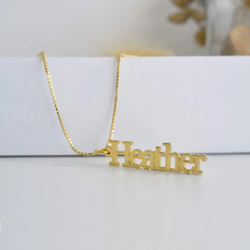 Miniatura 4 de BURKLUM Collar con nombre personalizado para mujer, collares con nombre personalizado, collares con dije de joyería, regalos para mujeres