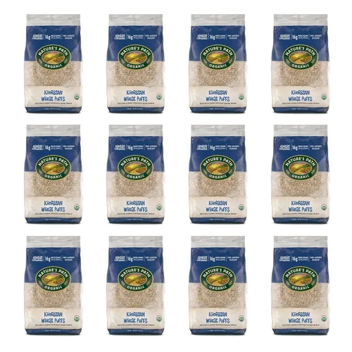 Miniatura 4 de Nature's Path Cereal orgánico Kamut Puffs, paquete respetuoso con la tierra, hojaldres de trigo Khorasan, sin OMG, 0.63 oz de granos enteros, sin