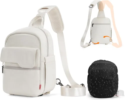 Cwatcun - Bolso para cámara cruzado al hombro y bandolera, maletín ligero para fotografía DSLR/SLR/sin espejo con soporte para trípode y funda