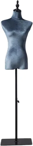Miniatura 22 de Female Mannequin Torso with 140-185 Cm Adjustable Height Stand, Shoulders 39 Cm /Bust 86 Cm / Waist 64 Cm / Hip 84 Cm(Brown,with arms)
