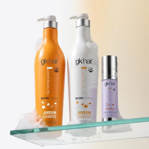 Miniatura 10 de GK HAIR Global Keratin Colored Shield Acondicionador (22 onzas líquidas/22.0 fl oz) – Protección térmica térmica de limpieza profunda para cabello