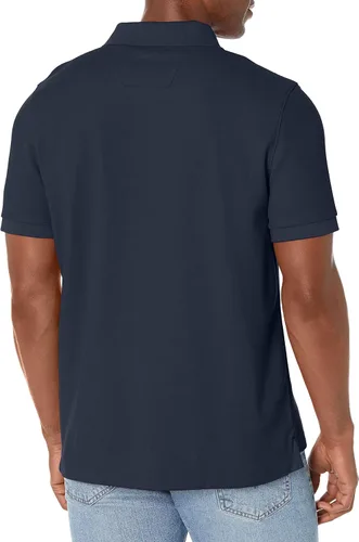 Miniatura 3 de Nautica playera polo clásica de mangas cortas, color sólido, para hombre